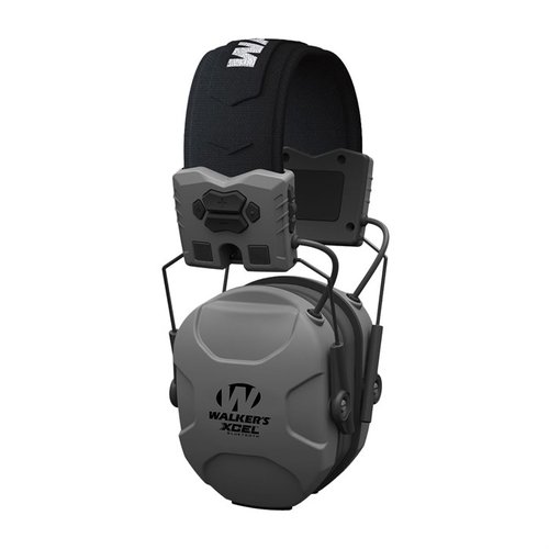 Los XCEL 500BT de Walkers ofrecen protección auditiva compacta con 26 dB de reducción, micrófono omnidireccional y conectividad Bluetooth, ¡perfectos para tus disparos!