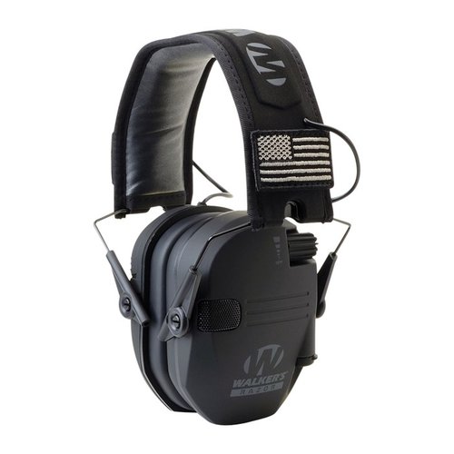 Protege tu audición con los Walkers Razor Patriot Series, que ofrecen compresión activada por sonido, micrófonos omnidireccionales y un diseño cómodo y patriótico.
