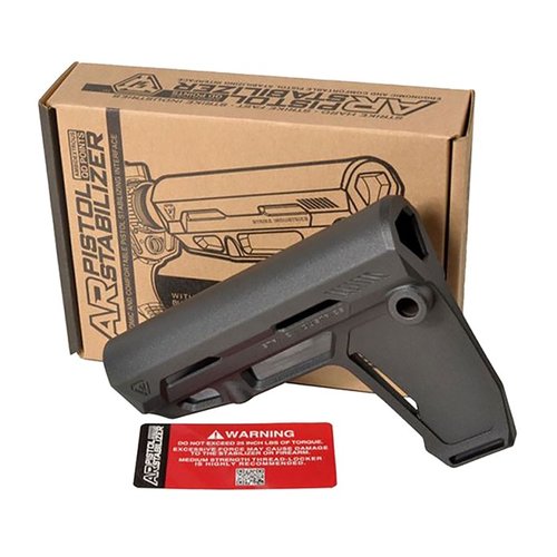 Descubre el estabilizador Strike Industries para AR Pistol: ergonómico, ligero, con ajuste seguro y opciones de montaje para sling. ¡Perfecto para mejorar tu tiro!