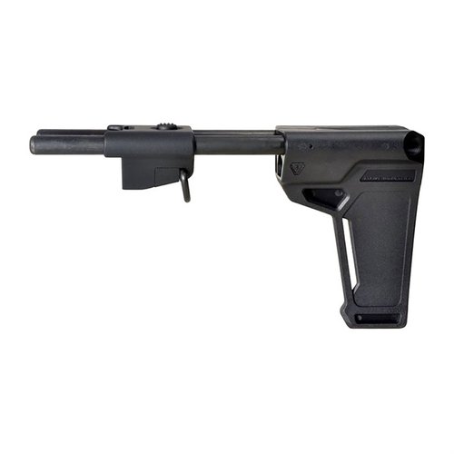 Mejora la ergonomía y utilidad de tu pistola con el STABILIZER para SIG MPX/MCX, que se pliega a un tamaño compacto y se adapta a los cortes del receptor.