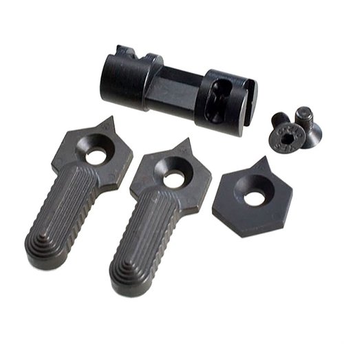 El HEX SELECTOR SWITCH 60/90 permite personalizar el ángulo del selector según tu estilo de tiro, facilitando manipulaciones unilaterales o bilaterales.