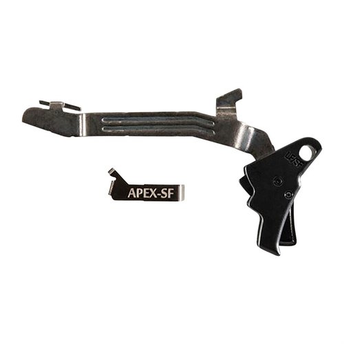 Mejora tu Glock Slimline con el Action Enhancement Kit de Apex: gatillo más suave, menor recorrido, reset corto y peso de 5.5 lbs, ¡todo manteniendo la seguridad!