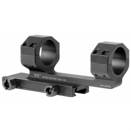 El soporte de mira AR-15 G2 30MM 20 MOA ofrece construcción robusta, 20MOA de elevación y un diseño que asegura el alivio ocular perfecto para tu rifle AR.