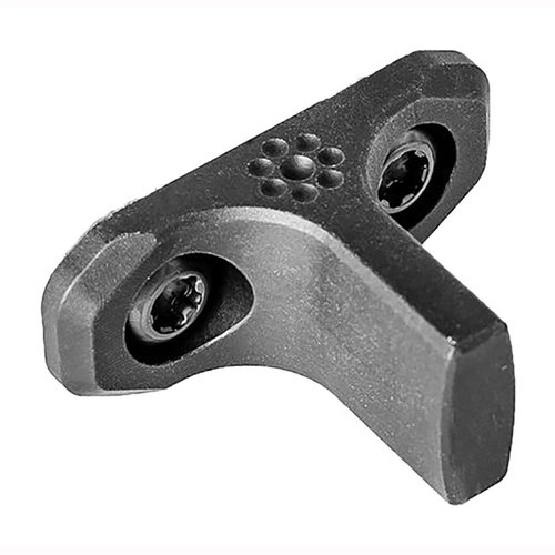 El M-LOK INDEXER de Arisaka mejora el control del rifle, permite una mejor posición de disparo y evita que tus dedos resbalen hacia el cañón caliente.