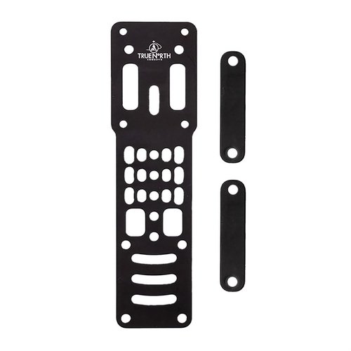 El Modular Holster Adapter elimina el movimiento no deseado y permite un transporte cómodo, asegurando tu pistola con múltiples opciones de ajuste y montaje.