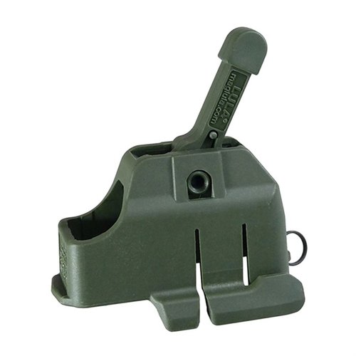 Carga tus cargadores AR-15/M16 rápida y fácilmente con este cargador de polímero resistente; ahorra tiempo y protege tus dedos. ¡Cabe en tu bolsillo!
