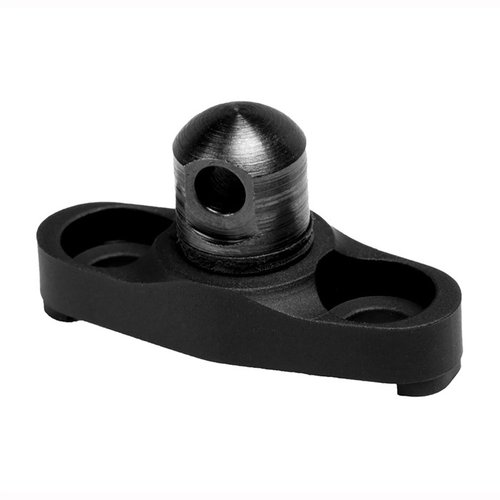 El adaptador M-LOK a Sling Stud Flanged de GROVTEC US está hecho de aluminio 6061, con acabado anodizado duro y es compatible con swivels de bloqueo.