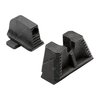 Las miras Strike Iron (altura de supresor) ofrecen alineación precisa, reducen reflejos y permiten personalización, todo en acero inoxidable resistente.