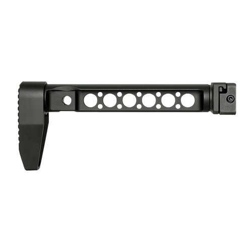 Descubre el Side Folder con Lightweight Stock de Midwest Industries: diseño modular, mecanismo de plegado robusto y peso ligero para tu arma.