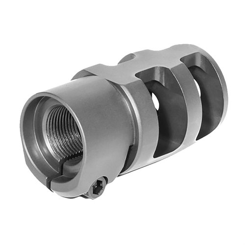 El Mini FTE Muzzle Brake de Badger Ordnance es compacto, eficaz y fácil de limpiar, diseñado para plataformas AR-10/15 y rifles de cerrojo de calibres medios.