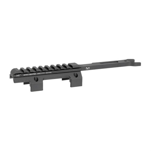 Actualiza tu HK MP5K con el riel M-LOK de Midwest Industries: fácil instalación, permite montar óptica y accesorios, y fabricado en EE.UU. con garantía de por vida.