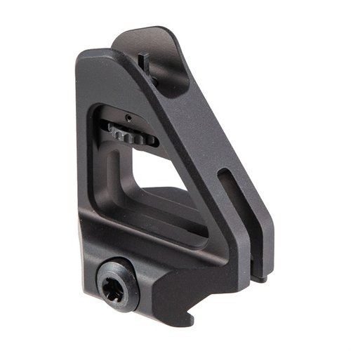 Las miras fijas AR-15 Peak son ligeras, ajustables y están diseñadas para una mejor visibilidad, ideales como respaldo para ópticas Aimpoint.
