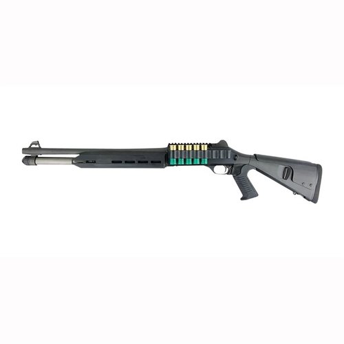 Los forends Truckee de aluminio para Benelli M4 cuentan con puntos de sujeción M-LOK®, disponibles en longitudes de 8.5" y 11" con acabado negro.