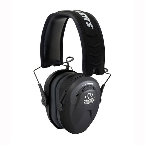 Los auriculares electrónicos Razor son delgados, ofrecen protección auditiva con compresión de 0.02 segundos y tienen una diadema cómoda para todo el día.