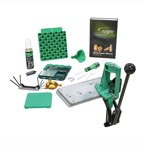 El Partner Reloading Kit-2 de RCBS es perfecto para iniciarte en la recarga, incluye prensa, balanza digital, manual Speer y herramientas esenciales.