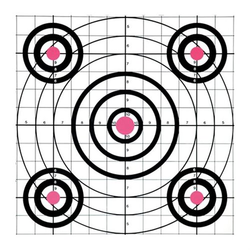 Los dianas SCORE KEEPER de CHAMPION TARGETS tienen colores fluorescentes que facilitan la visibilidad, además de una sección para registrar datos importantes.