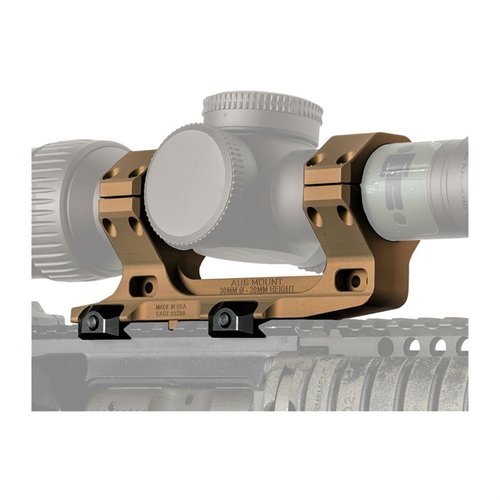 El AUS Optic Mount de Reptilia es ligero, duradero y se monta fácilmente en rieles Picatinny, ofreciendo un diseño bajo y una garantía de por vida.