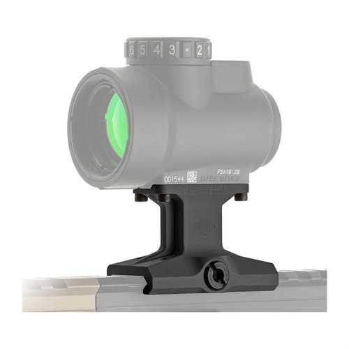 El 1.93" DOT Mount™ de Reptilia es ligero, de perfil bajo y fácil de instalar, fabricado en aluminio 7075-T6, ideal para tus ópticas red dot.