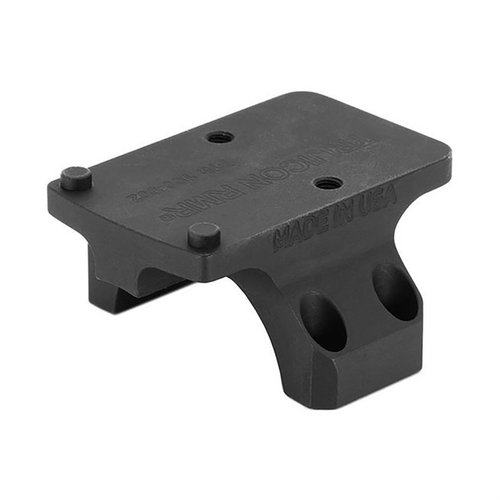 Mejora tu montura con el ROF-90 de Reptilia, que añade un punto de montaje de 90° para Trijicon RMR, optimizando tu visión a corta distancia.