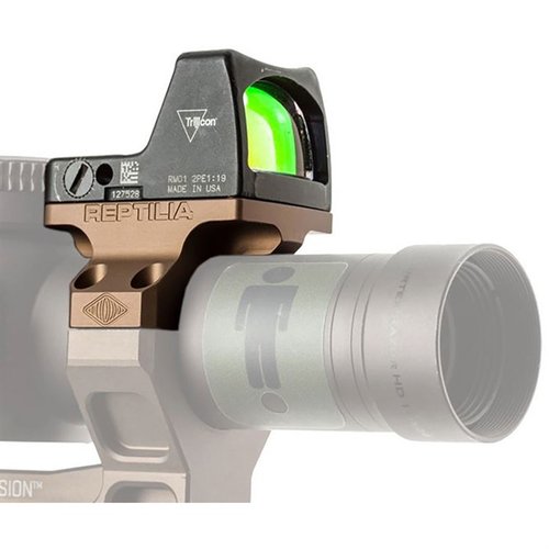 El ROF-90 de Reptilia es una mejora que permite montar un Trijicon RMR en tu visor Geissele, optimizando la distancia y la visibilidad para disparos rápidos.