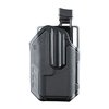 La funda Blackhawk Omnivore es súper versátil, acepta más de 150 pistolas, tiene retención activa y un sistema de liberación de pulgar ajustable para un acceso rápido.