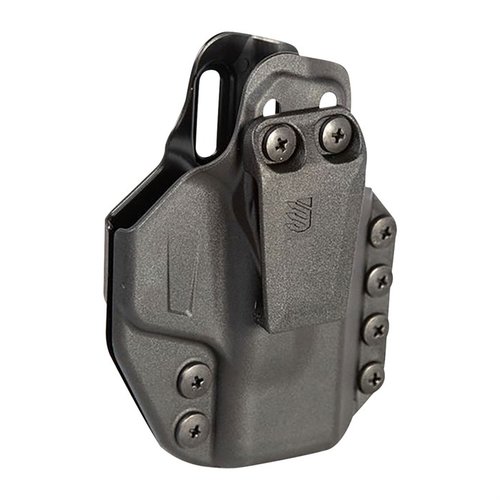 Descubre el Stache™ IWB, un sistema modular de holster oculto que combina comodidad, rigidez y versatilidad, superando las limitaciones del Kydex®.