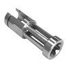 El flash hider para Ruger™ 10/22™ de acero inoxidable se coloca fácilmente en el cañón estándar y se asegura con un solo tornillo, ¡sin necesidad de armero!