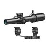 El visor Swampfox Arrowhead 1-10X24 SFP ofrece turrets de bloqueo, diseño óptico avanzado, y retículas iluminadas, ideal para aplicaciones de defensa y uso policial.