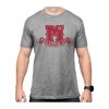La camiseta atlética de la universidad es cómoda, duradera y está hecha de una mezcla de 52% algodón y 48% poliéster, perfecta para el día a día.