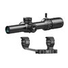 El visor Swampfox Arrowhead 1-8x24mm SFP ofrece una imagen brillante, turrets bloqueables sin herramientas y retículas iluminadas, ideal para uso táctico.