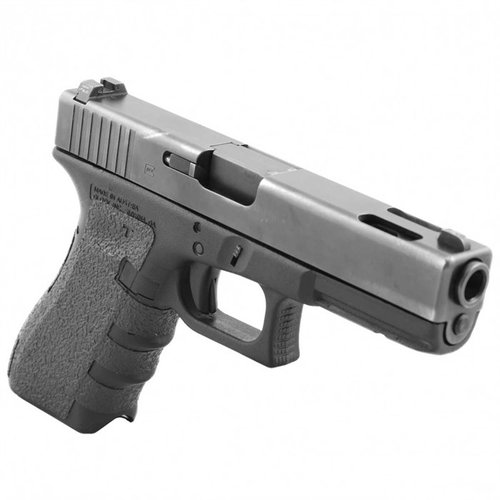 Mejora tu Glock con el Grip Tape Talon Gen 3, fácil de instalar, sin modificaciones permanentes, y con un agarre duradero para disparos precisos.