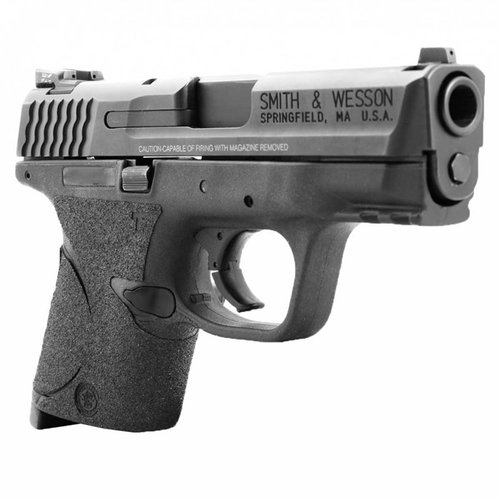 Mejora tu S&W M&P Compact con la cinta de agarre Talon, que ofrece textura antideslizante y fácil instalación, sin dañar el marco de tu pistola.