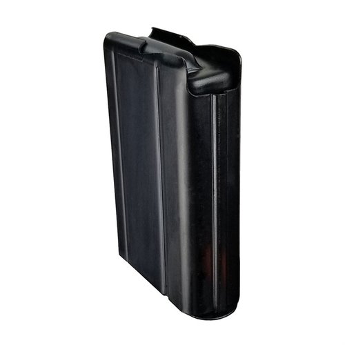 Disfruta de la fiabilidad del cargador de 5 rondas para el M1 Carbine .30, fabricado en acero tratado térmicamente y con acabado negro, ideal para tus rifles.