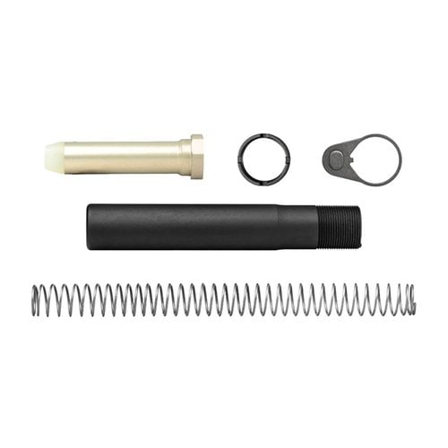 El AR-15 Enhanced Pistol Buffer Kit incluye un tubo de aluminio 7075-T6, resorte y componentes mil-spec, perfecto para tu construcción de pistola.