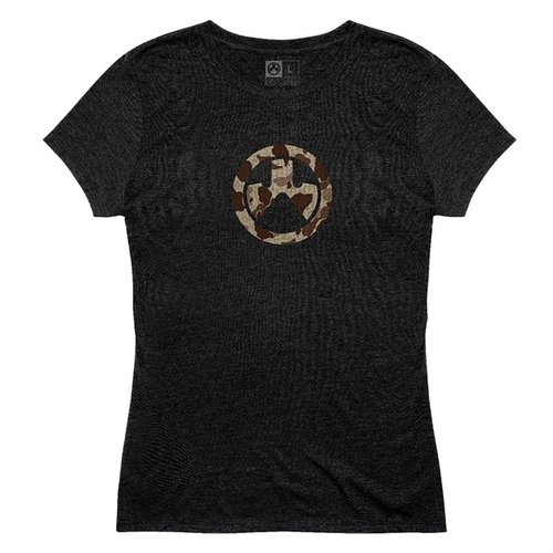 ¡Luce genial y cómoda con la camiseta Raider Camo de Magpul! Hecha de 52% algodón y 48% poliéster, con un diseño duradero y sin etiquetas molestas.