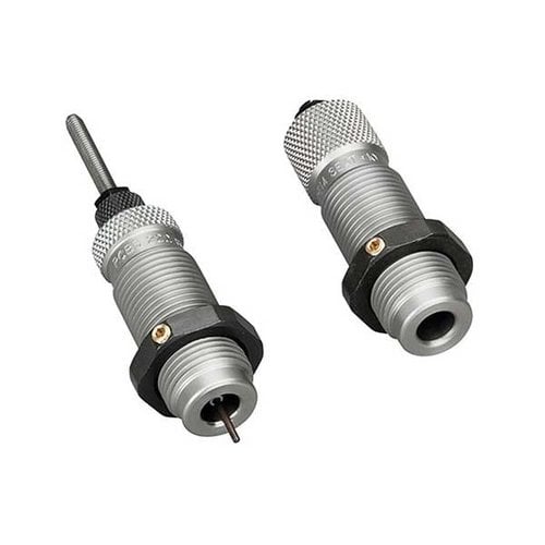 El set de dies RCBS para 32 Winchester Special incluye un Sizer Die y un Seater Die, ideal para recargar, asegurando dimensiones precisas y una perfecta sujeción del proyectil.