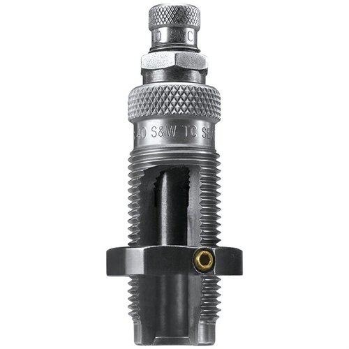 Con el TAPER CRIMP SEATER DIE de RCBS, puedes asentar la bala y crimpala al mismo tiempo, asegurando una carga precisa y segura para tus municiones 9mm Luger y 9x21mm.