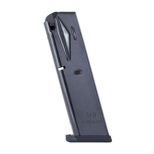Aumenta tu capacidad con estos cargadores de alta calidad para Beretta M9 y M92, con recubrimiento anti-fricción y alimentación sin atascos.