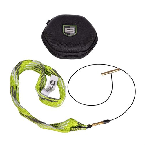 Limpia tu arma fácilmente con el Battle Rope 2.0, que incluye cepillos de bronce y nylon, y un diseño que evita el desarme. ¡Perfecto para llevar a cualquier lugar!