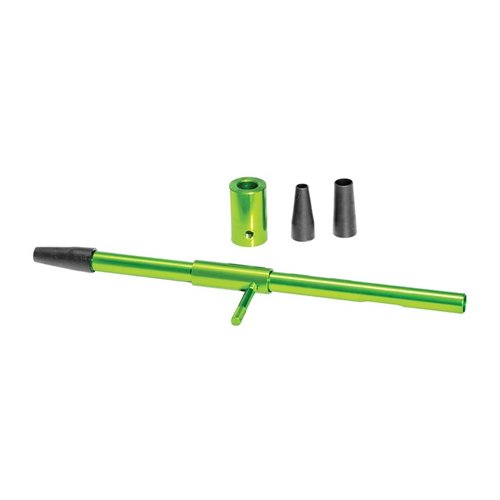 Guía de limpieza universal de aluminio que alinea tu varilla con el cañón, evita daños y es compatible con rifles de cerrojo y AR-15.
