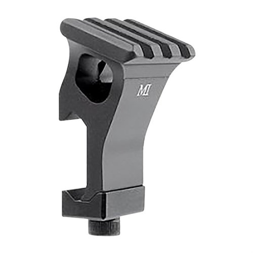 El R22.5 Offset Rail de Midwest Industries permite una posición desplazada para luces y láseres, fabricado en aluminio 6061, ligero y duradero, con garantía de por vida.