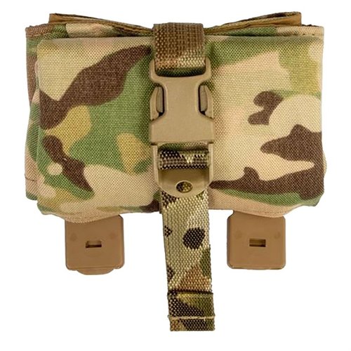 La Roll Up Dump Pouch de Grey Ghost Gear ofrece almacenamiento extra, se enrolla para ahorrar espacio y se adapta a cualquier webbing MOLLE/PALS.