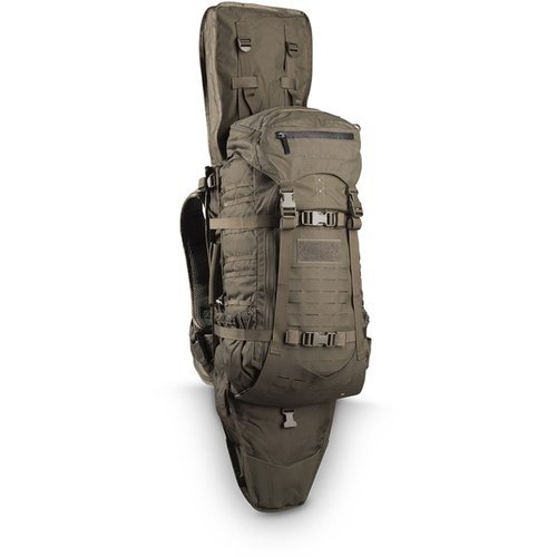 La Eberlestock Gunslinger II Pack ofrece versatilidad total con un diseño de marco Intex-II, espacio de 2,700 pulgadas cúbicas y un compartimento para armas o equipos.