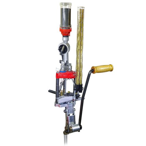 La prensa Pro 1000 de Lee Precision es un kit de recarga progresiva de 3 agujeros que incluye todo lo necesario para recargar tus cartuchos de forma eficiente.