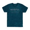 MAGPUL GO BANG PARTS CVC T-SHIRT BLUE STONE HEATHER MD