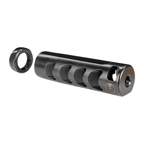 El compensador APOLLO LR reduce el retroceso y la elevación del cañón, permitiéndote ver el impacto de la bala a largas distancias con calibres magnum.