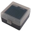 La caja de municiones MTM CASE-GARD es resistente, con bisagra mecánica de 25 años, cierre Snap-Lock y superficie texturizada para un mejor agarre.