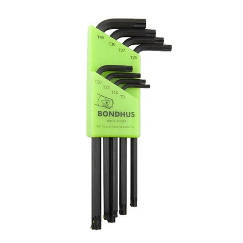 Las PROHOLD STAR TIP L-WRENCHES de BONDHUS son perfectas para tornillos Star y TORX, mantienen el tornillo firme y son de uso preciso y fácil.