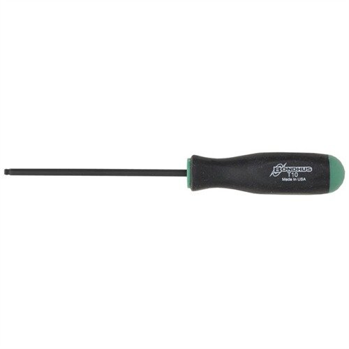 Los destornilladores Torx fijos de Bondhus ofrecen un agarre seguro, diseño ergonómico y funcionalidad de cabeza bola para un control preciso en tareas de gunsmithing.