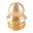 BRADLEY GUNSIGHT BRASS SKIRTED BEAD, 1/8" 6-48 TPI, GOLD